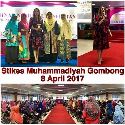 HOST PROGRAM DR. OZ INDONESIA DR. REISA BROTO ASMORO ISI SEMINAR KESEHATAN NASIONAL DI STIKES MUHAMMADIYAH GOMBONG