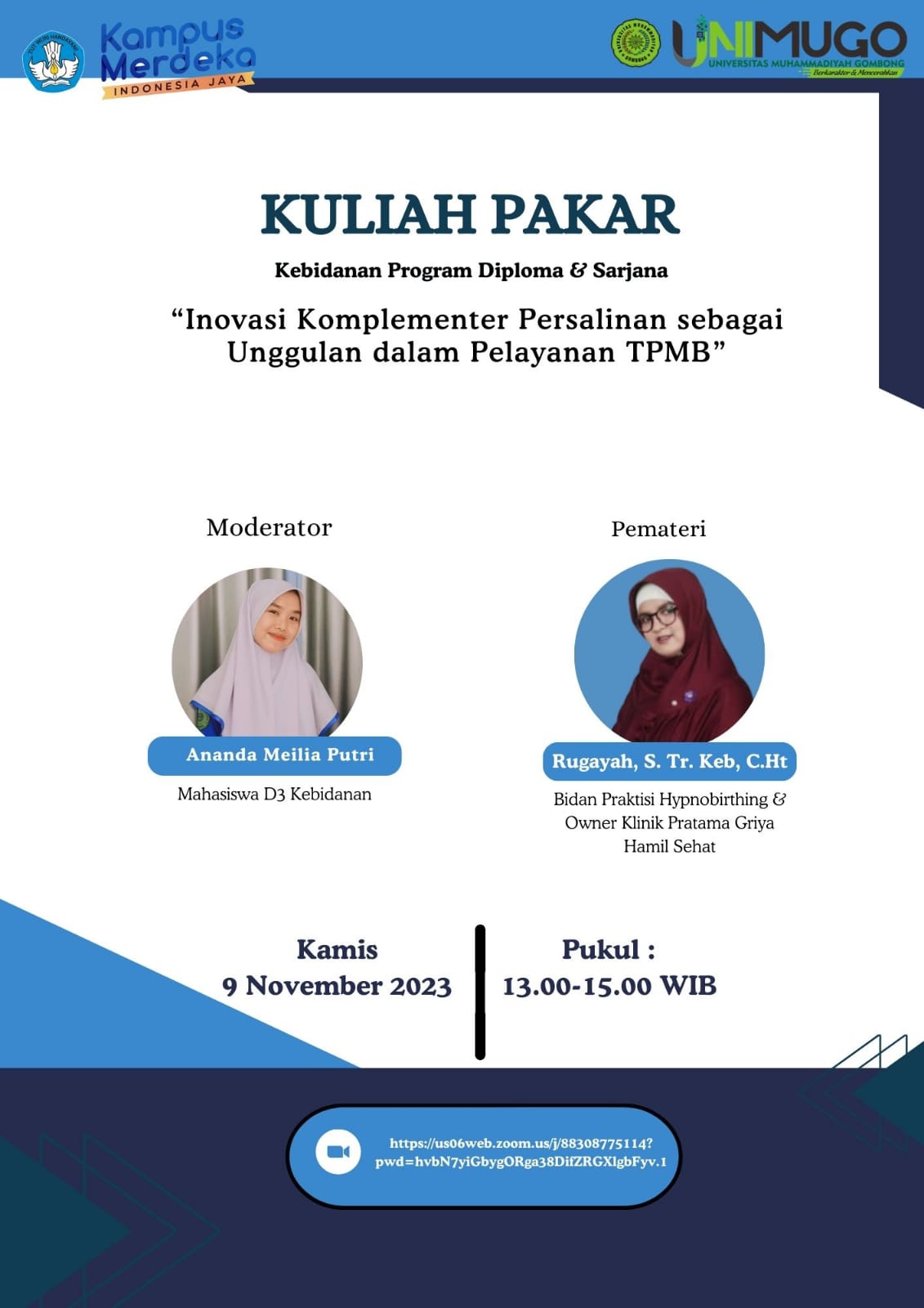 KULIAH PAKAR INOVASI KOMPLEMENTER PERSALINAN SEBAGAI UNGGULAN DALAM PELAYANAN TPMB