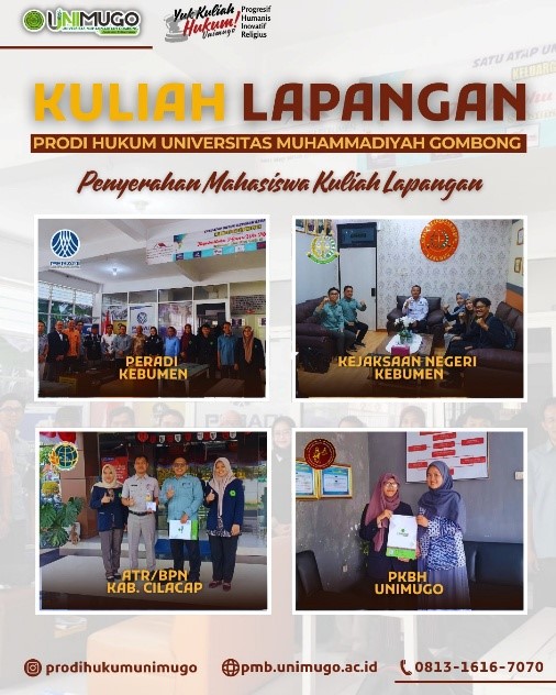 Mahasiswa Hukum UNIMUGO Ikuti Kuliah Lapangan di Sejumlah Lembaga Hukum