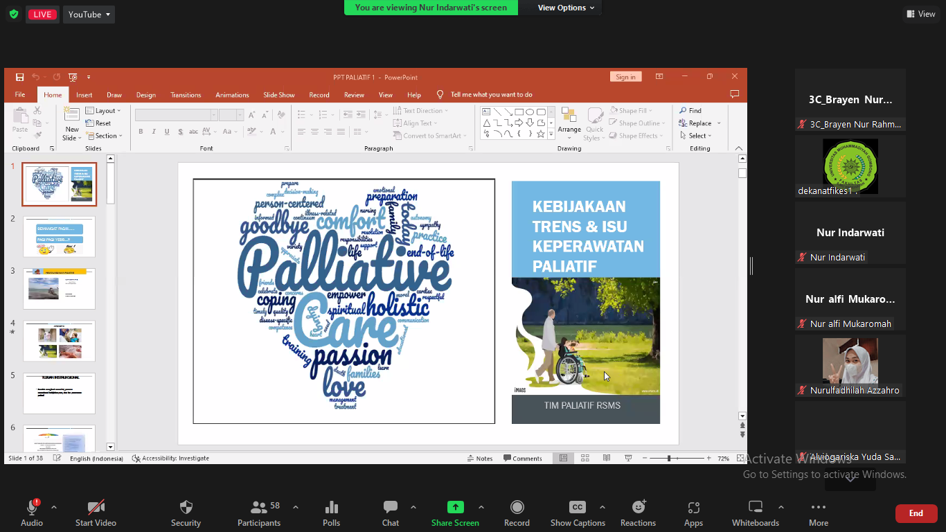 Kuliah Tamu Keperawatan Menjelang Ajal dan Paliatif