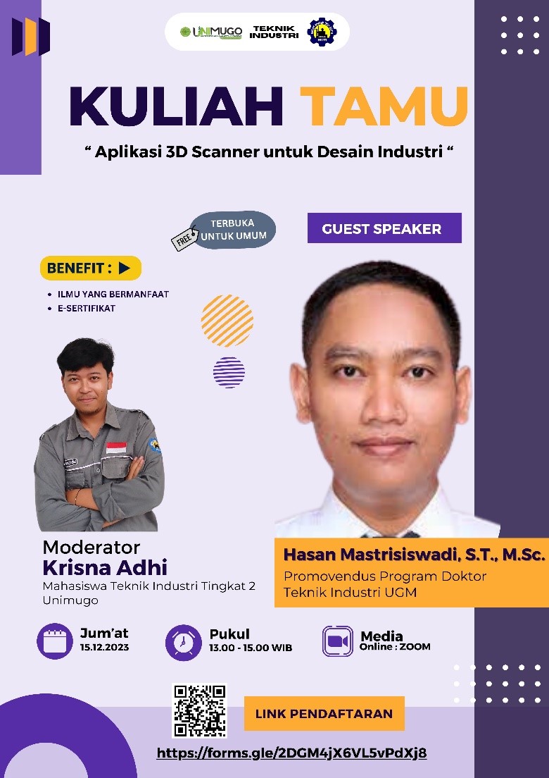 Kegiatan Perkuliahan Tamu “Aplikasi 3D Scanner Untuk Desain Industri”