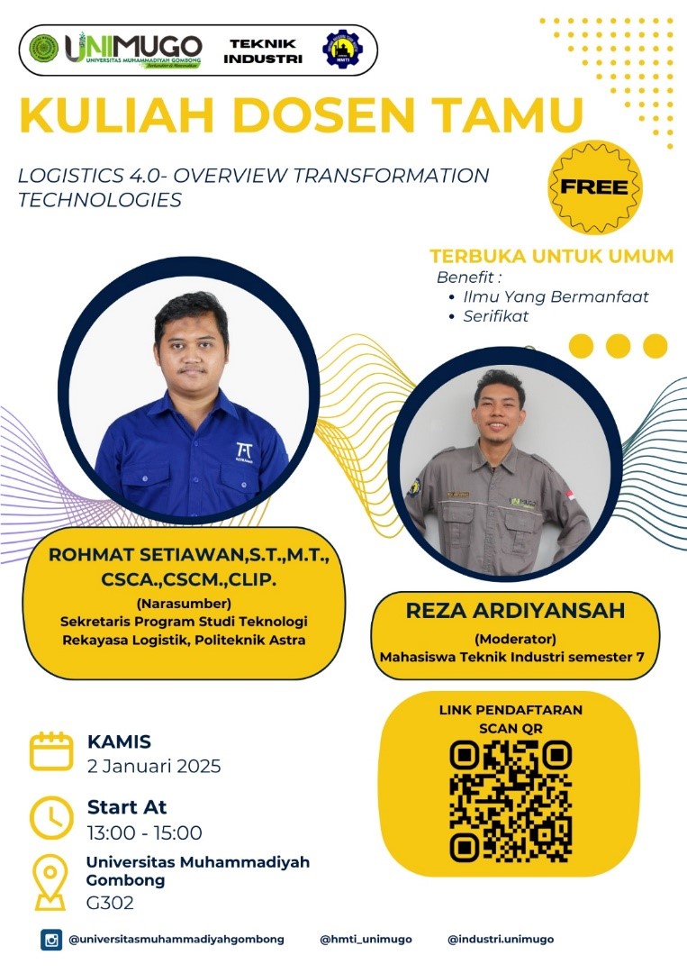 Supply Chain Management “Logistics 4.0: Overview and Transformation Technologies”